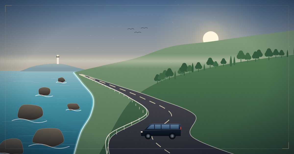 台湾北海岸・東北角を貸切ドライブ|海沿いの絶景ルートのイメージイラスト