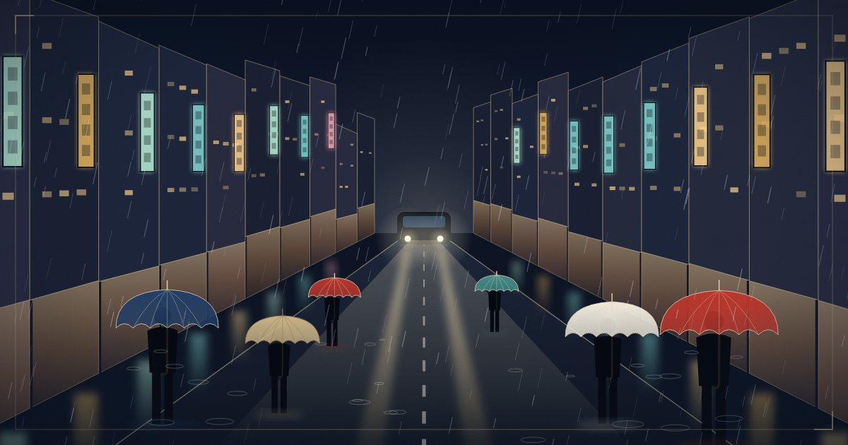 雨の日の台湾観光｜貸切チャーターで楽しむ屋内スポットのイメージイラスト