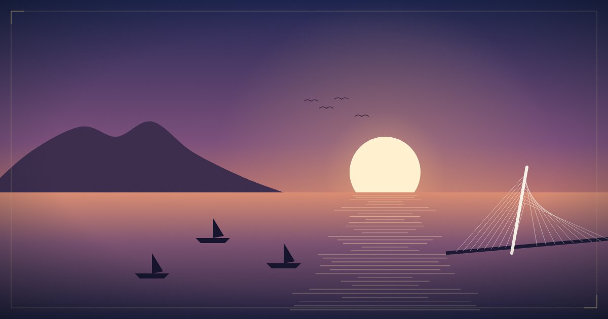 淡水|夕日の名所と異国情緒あふれる港町さんぽのイメージイラスト