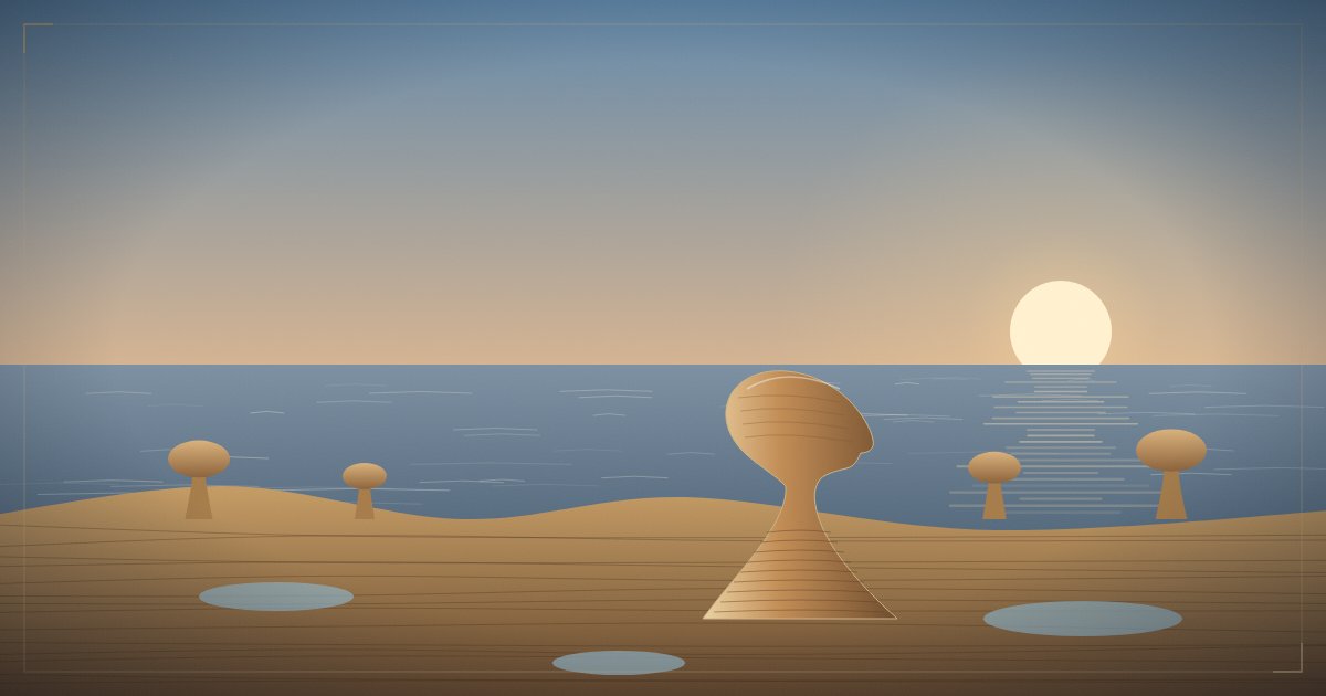 野柳地質公園のイラスト